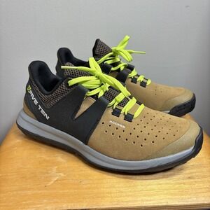 Five Ten Access Shoes Men's 10 mountain Biking Cycling Lace Up Tan Black Neon